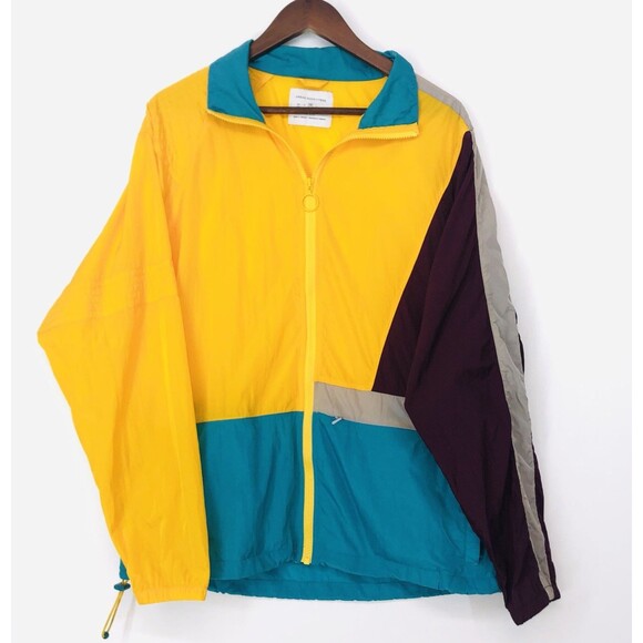 Urban Outfitters Other - Vintage 1990s Urban Outfitters Windbreaker Jacket Teal Yellow Medium M Baller